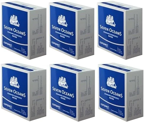 Seven Oceans Survival Food Pack 6 x 500g Long Life Biscuit Rations
