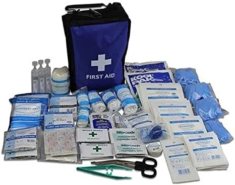 195 Piece Ultimate Comprehensive First Aid Kit in Blue Bag