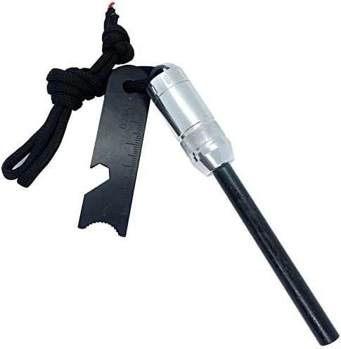 WILDAIR Ferrocerium Ferro Rod Fire Starter with Flint Striker ...