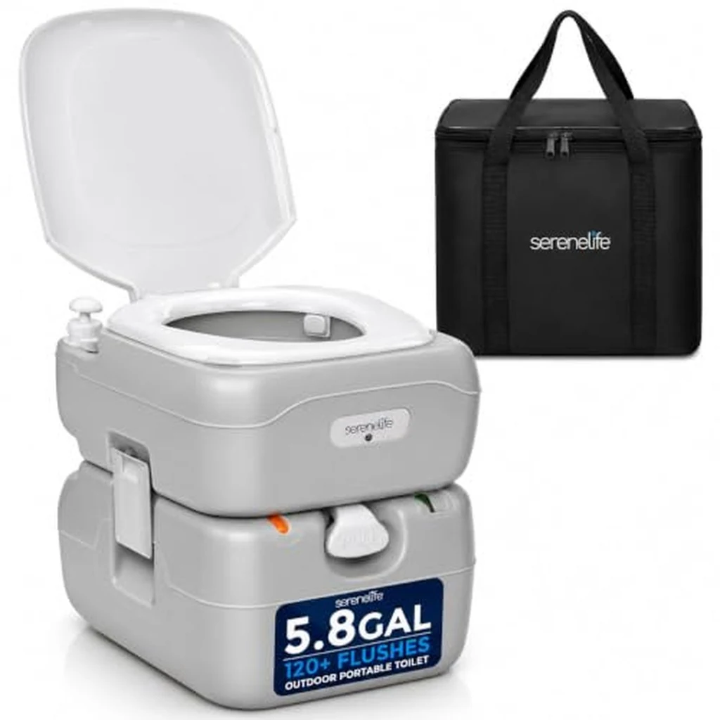 22L Camping Toilet, Leak-Proof Cassette Porta Potty with CHH ...
