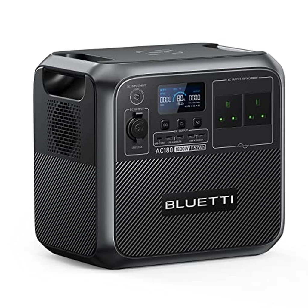 BLUETTI Portable Power Station AC180, 1152Wh LiFePO4 Battery ...