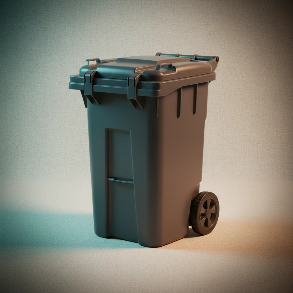 Strata 80L Heavy-Duty Lockable Wheelie Bin